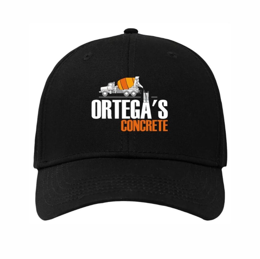 Ortega Concrete embroidered black cap